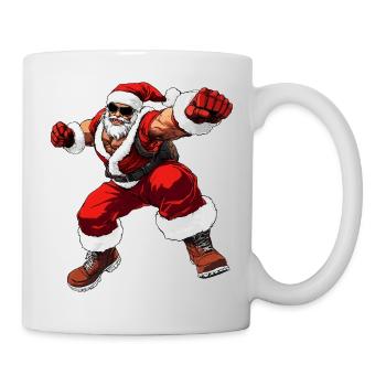 Boxer Weihnachten - Tasse - Weiß - Rechts