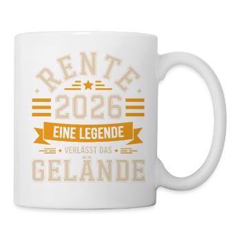 Pension 2026 A legend leaves the site - Mug - white - Right