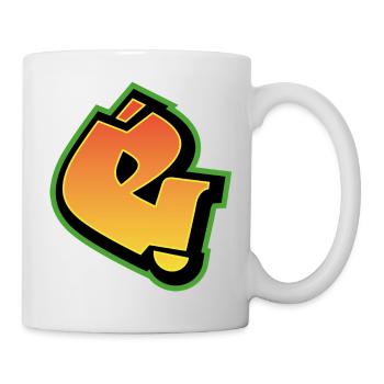 Graffiti Font Wildstyle 01 Letter 'e' - Mug - white - Right