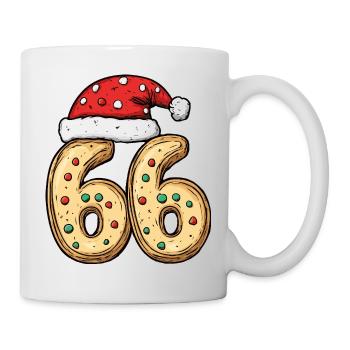 66 Number Biscuit Christmas - Mug - white - Right