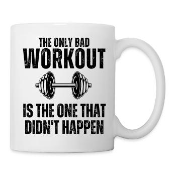 Lustiges Training Mama Fitness Fitnessstudio Gewichtheben - Tasse - Weiß - Rechts