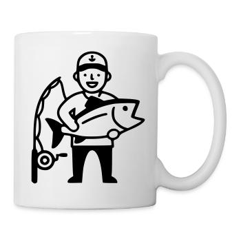 Angeln-stolzer-angler-grosser-fang-2 - Tasse - Weiß - Rechts