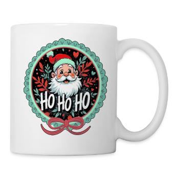 Santa Claus Ho Ho Ho Ornament - Mug - white - Right