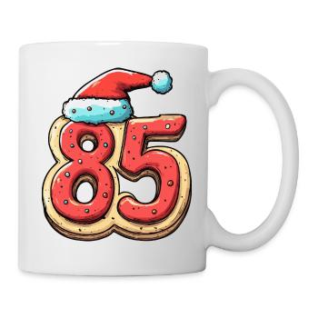 85 Numéro Biscuit Noël - Mug blanc - blanc - Droite