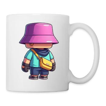 Colorful Hat Adventurer Figurine talahon style - Mug - white - Right