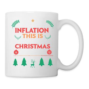 Weihnachten Inflation Kostüm - Tasse - Weiß - Rechts