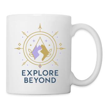 Explorez au-delà de la boussole - Mug blanc - blanc - Droite