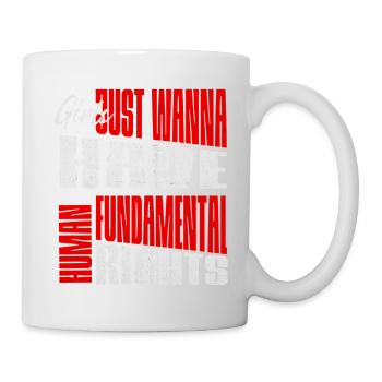 Women's Rights Fundamental Rights Layout - Mug - white - Right