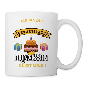 Footvolley Birthday Player Coach Geb Tort - Mug - white - Right