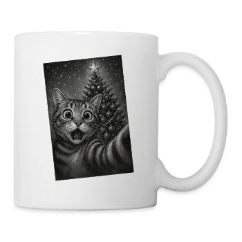 Katzenaugen Weihnachtstraum - Tasse - Weiß - Rechts