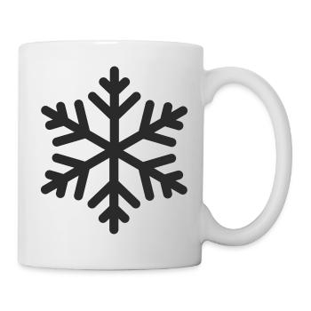 Flocon de neige géométrique - Mug blanc - blanc - Droite