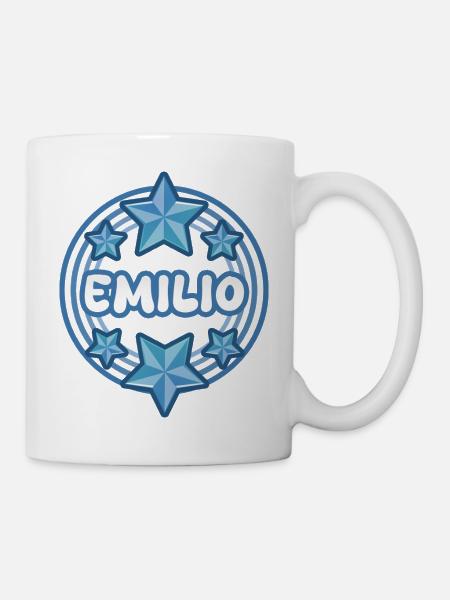 Name Emilio - Tasse - Weiß