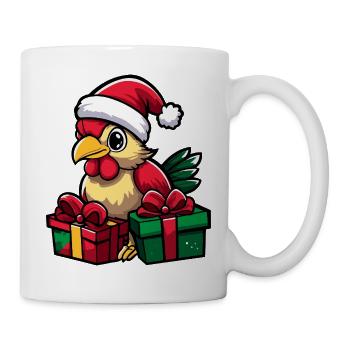 Cadeaux de Noël du Coq - Mug blanc - blanc - Droite