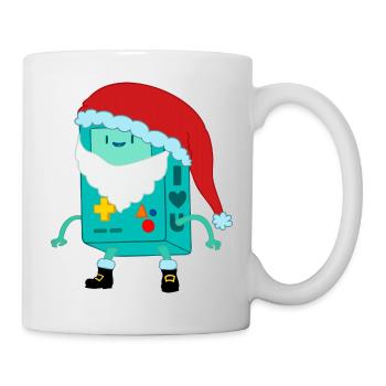 Retro Game Console with Santa Claus Santa Hat - Mug - white - Right