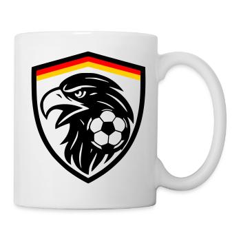 Deutschland Fußball Adler - Tasse - Weiß - Rechts
