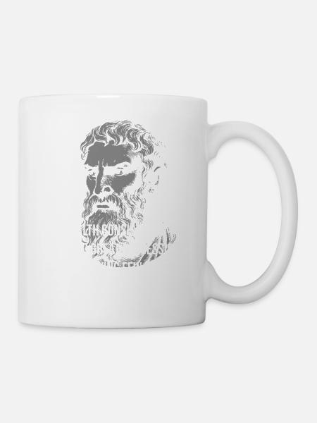 Epiktetus Reichtumszitat-Tee - Tasse - Weiß