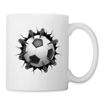 Football avec griffes – Conception sportive forte - Mug blanc - blanc - Droite