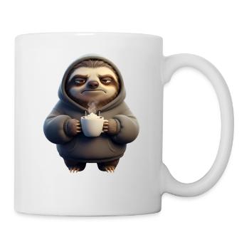 Sloth Coffee Humor for Morning Grouches - Mug - white - Right