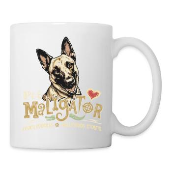 Haustier Maligator Belgischer Malinois-Trickhund - Tasse - Weiß - Rechts