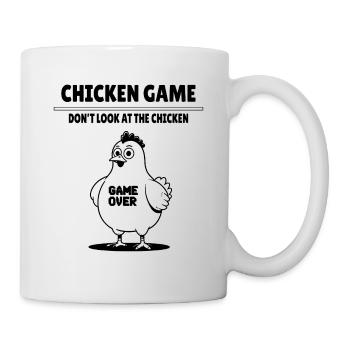 Game Over Retro Hühnchen - Lustiges Gaming Motiv - Tasse - Weiß - Rechts