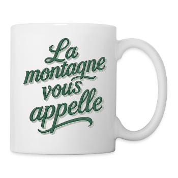 La montagne vous appelle ! - Mug blanc - blanc - Droite