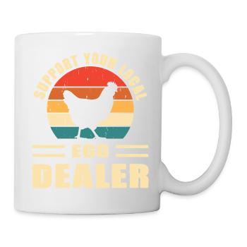 Hühner Mama Geschenk Hühner Papa Hühnerzüchter - Tasse - Weiß - Rechts