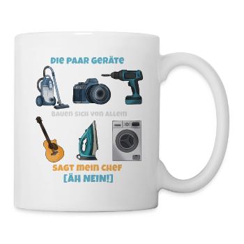 Gadgets Bande: Chef hat Unreht - Tasse - Weiß - Rechts
