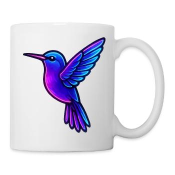 Neon Hummingbird Animals - Mug - white - Right