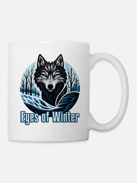 Augen des Winters - Tasse - Weiß