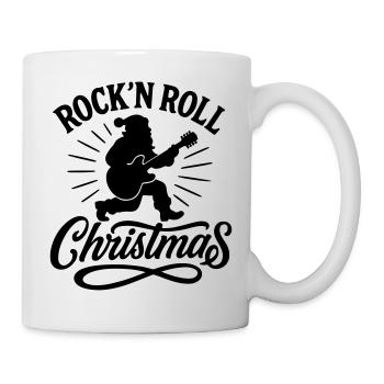 Christmas time Xmas weihnachten rock'n roll Santa  - Tasse - Weiß - Rechts