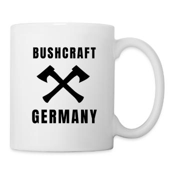 Bushcraft Germany Outdoor Survival Emblem - Mug - white - Right