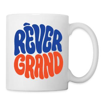 RÊVER GRAND - let's talk - Mug blanc - blanc - Droite