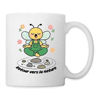 Bee Zen Back to Nature Meditation - Mug - white - Right