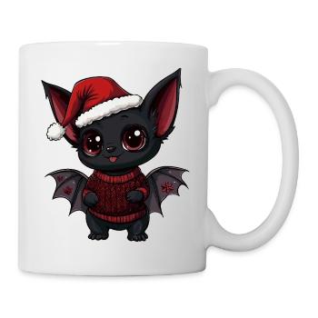 Noël de Noël de Chauves-souris - Mug blanc - blanc - Droite