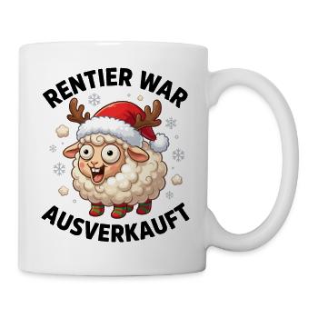 Reindeer was sold out Sheep Funny Christmas - Mug - white - Right