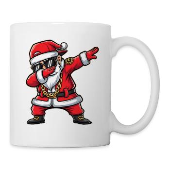 Funny dab Santa Claus Cartoon Street Art - Mug - white - Right