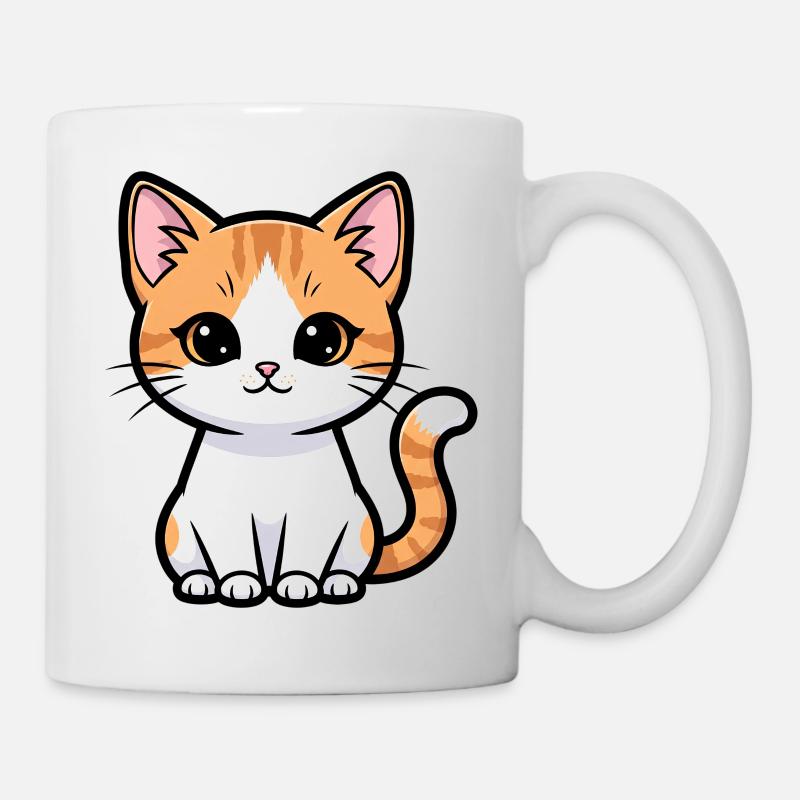 Calico Kitten Charm - Mug - white