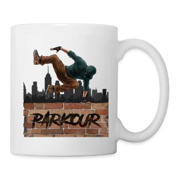 Parkour - Tasse - Weiß - Rechts