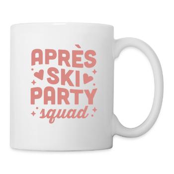 Apres Ski Party Girls Squad esthétique rose - Mug blanc - blanc - Droite