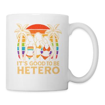 It's Good to Be Hetero Sunset Trio - Tasse - Weiß - Rechts