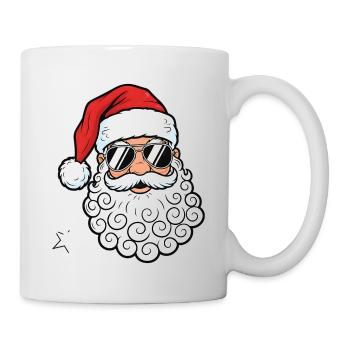 Cool Santa Claus with Sunglasses Graphic - Mug - white - Right