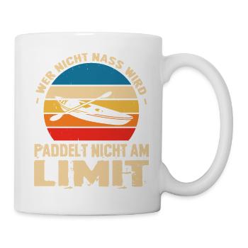 Kayakiste offre des tenues de kayak pour les sports nautiques - Mug blanc - blanc - Droite