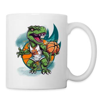 Basketball Dinosaur T-Rex Basketball Player - Mug - white - Right