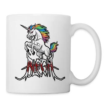 Unicorn Blegh Metal Metalcore Death Metal - Mug - white - Right