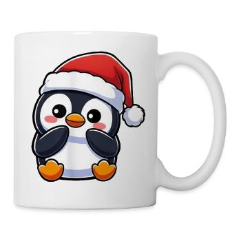 Cute Christmas Penguin Cartoon Kawaii Chibi - Mug - white - Right