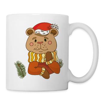 Teddybär  Weihnachten  - Tasse - Weiß - Rechts
