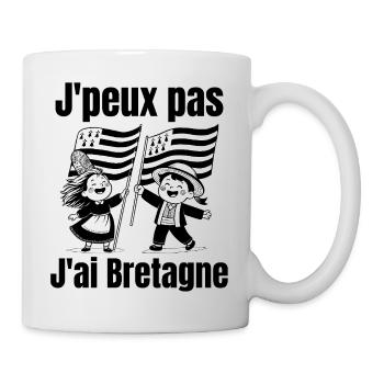 Brittany, I am a Breton, long live Brittany - Mug - white - Right
