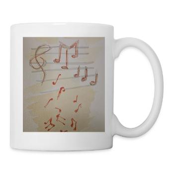 Impression de billet rouge - Mug blanc - blanc - Droite