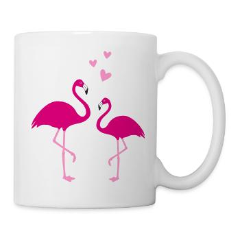 Flamingos Love Duo - Mug - white - Right