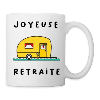 FRÖHLICHES RETREAT. RUHESTAND. PENSIONIERT. RUHESTAND - Tasse - Weiß - Rechts